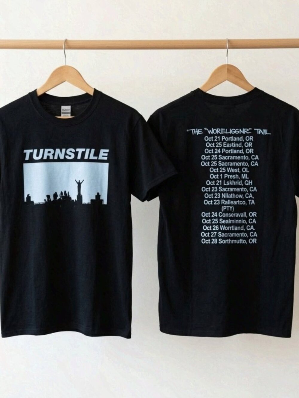 Turnstile Skyline Tour 2026 Black T-Shirt Reprint